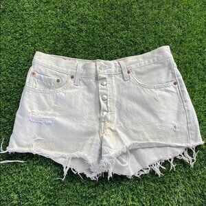 COPY - LEVIS 501 Cut Off Denim Shorts size 28